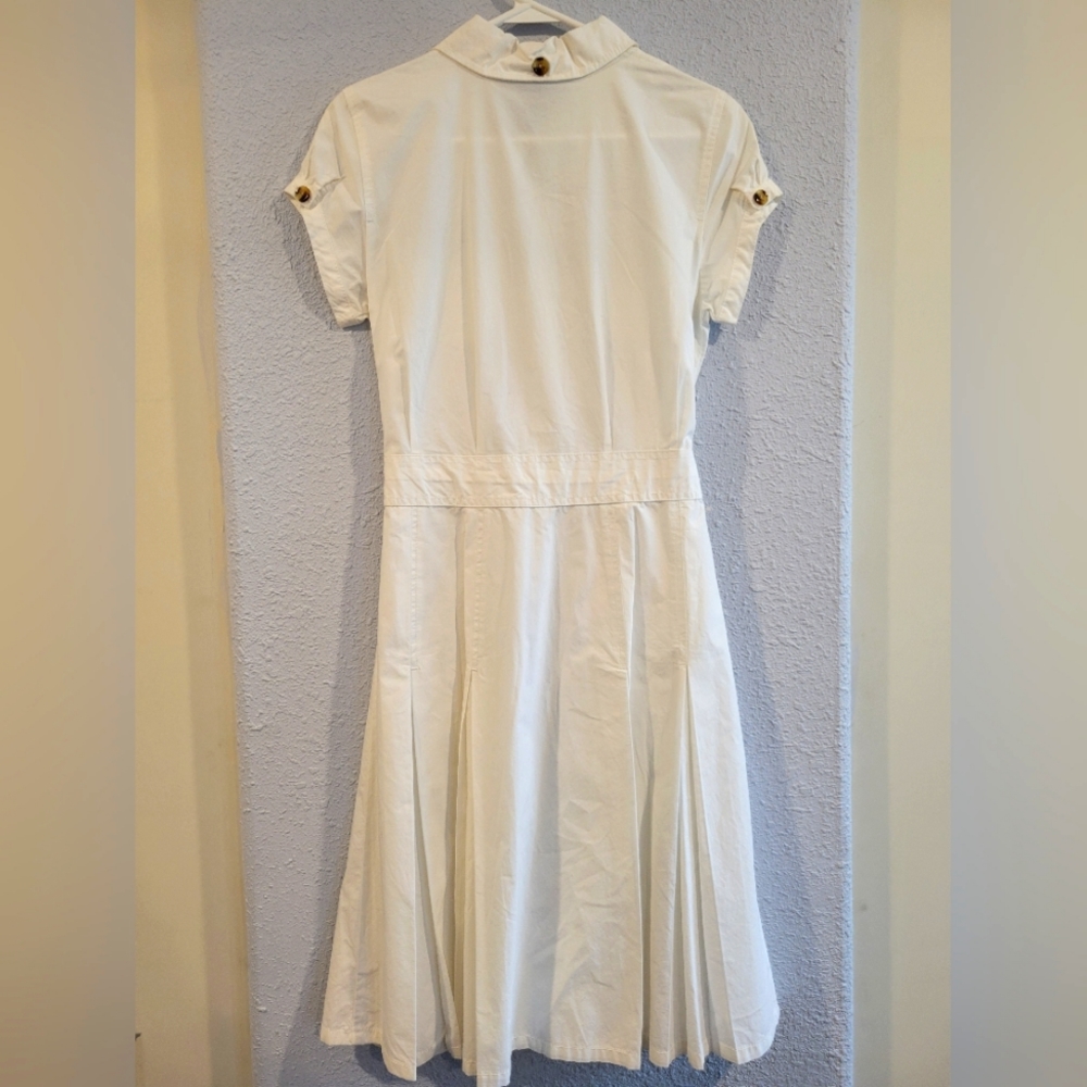 NWT Anne Klein White Midi Shirt Dress 4 - Picture 2 of 7